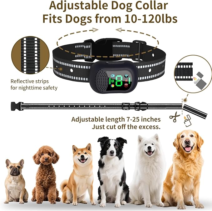 Dog Training Collar -4900Ft Dog Training Collar with Remote,IP67 Waterproof Electric Collar with 4 Training Modes,Support Remote Voice Call Function,Rchargeable E-Collarfor All Dog Sizes (10-120lbs)