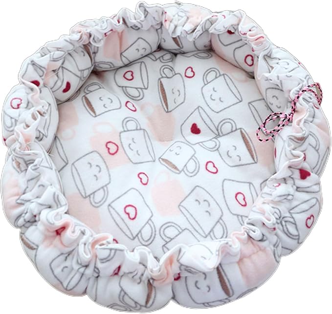 Windproof Warm Pet Bed House Drawstring Design Washable Soft Cushions Kennel for Small Dogs Cats Pet Supplies Houses for Indoor Large Houses for Warm No Heating Pad House Windproof for Winter