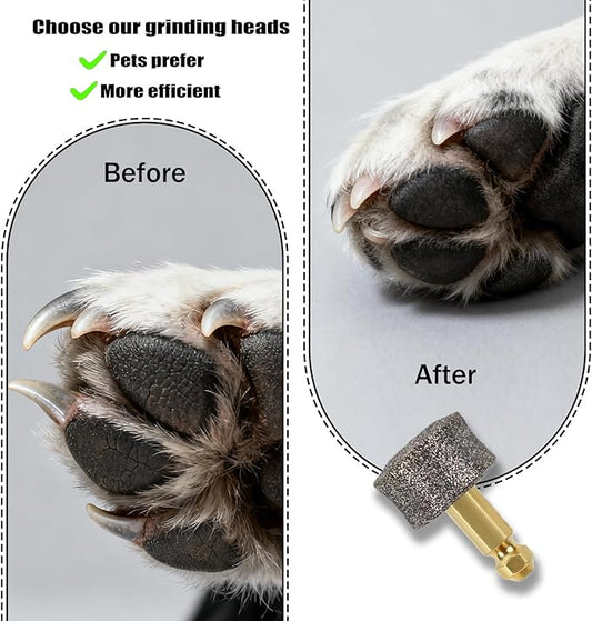 Dog Nail Grinder - Regular - Replacement Head, and Most Brands' Cat/Pet/Dog Nail Grinders, Highly Efficient, Safe and Reliable（2pcs）