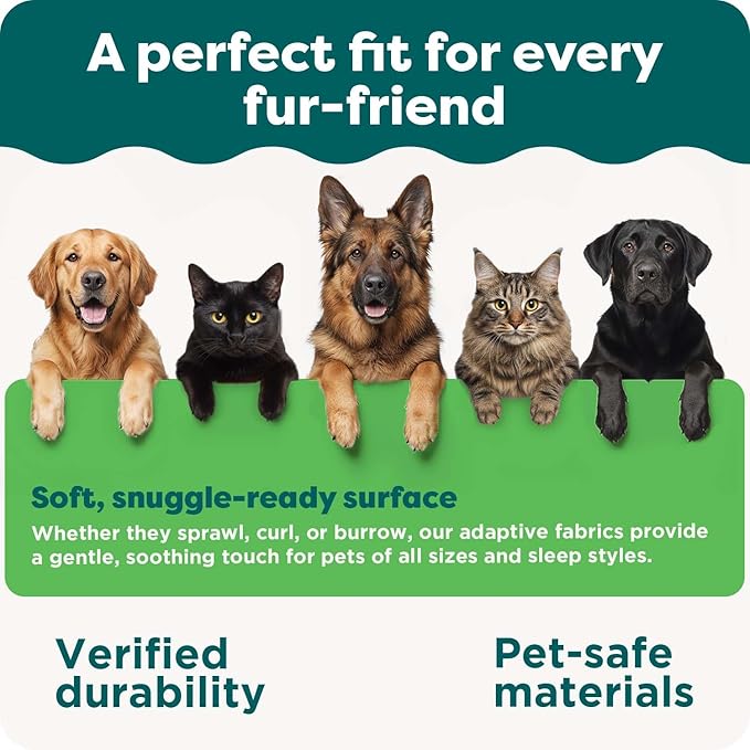 FurHaven Water-Resistant Orthopedic Dog Bed for Large Dogs, Oxford Polycanvas Mattress with Egg Crate and Solid Orthopedic Foam Base for Joint Support, Washable Cover, Jumbo XL, Deep Lagoon