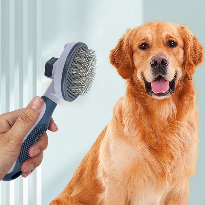 Cat Grooming Brush | Stainless Steel Portable Shedding Comb,Cat Dematting Comb,for Dogs Indoor Outdoor Home Bath Shower Apartment Washing Cleaning
