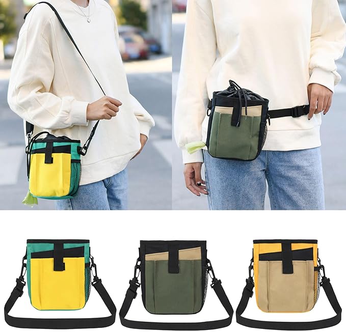 Dogs Treat Bag Training Waist for Outdoor Walking with Poop Holder Pet Travel Supply Dog Pack