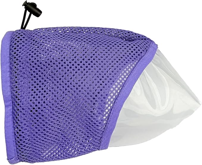 Cat Muzzle – Breathable Adjustable Mesh, Soft Fabric Head Cover Build, Comfortable Wearing Design, Controlled Bite Prevention Function, Stress Reduced Handling Support | Pet Grooming Chewing Biti