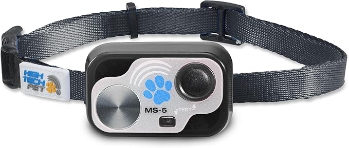 MS-5 Automatic Pet Door Collar, Genuine High Tech Pet Brand Dog Collar for Power Pet Doors - Designer Series, Waterproof, Battery Included (Black, Cat)
