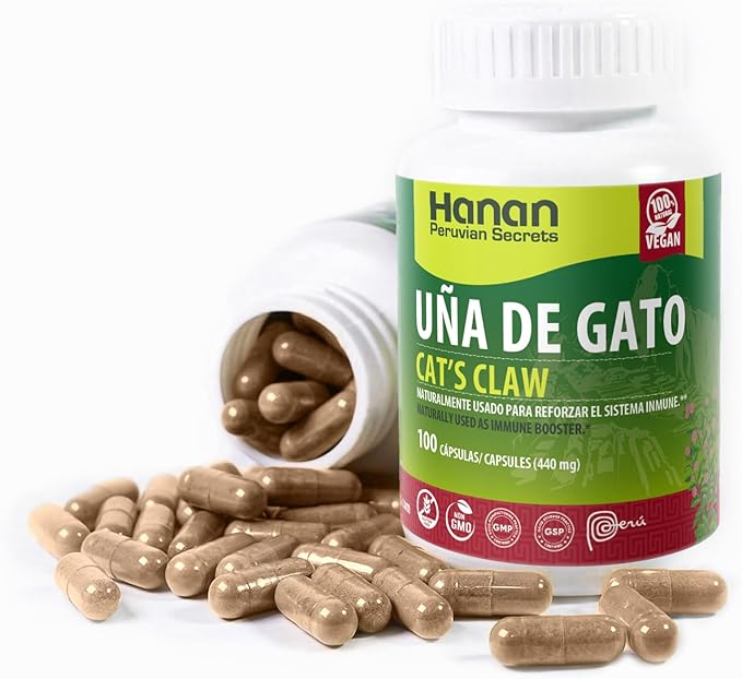 Hanan Uña de Gato Cat's Claw | 100 Capsules | Naturally Aids in Supporting Healthy Immune System