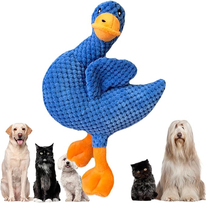 Interactive Dog Toys,Squeaky Duck Interactive Pet Supplies - Dog Teething Toys with Squeaker - for Puppies and Small Large Breeds Indoor Outdoor