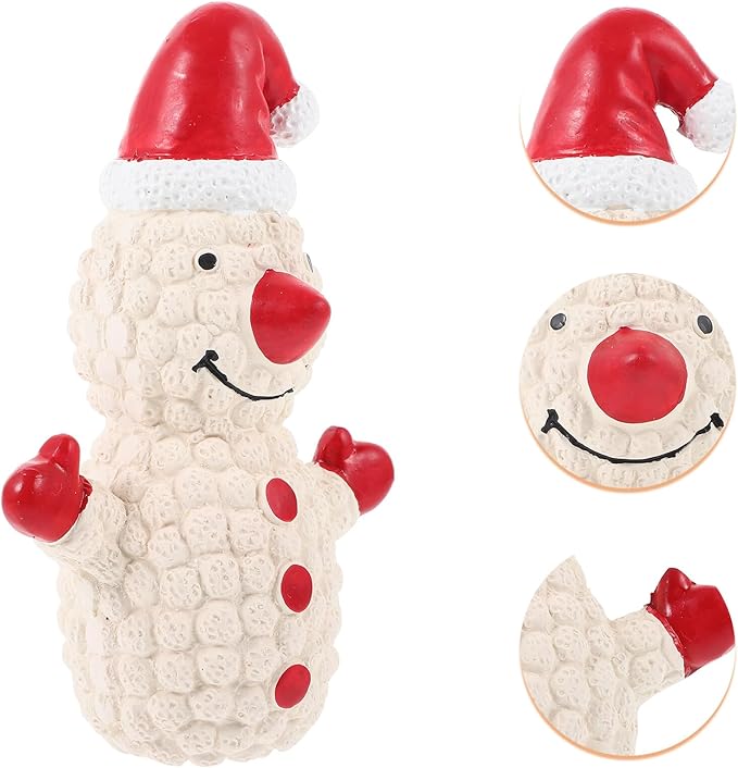 Christmas Latex Dog Squeaky Interactive Chew Snowman Shape White Soft Plaything for Puppies and Dogs Holiday Pet Supplies
