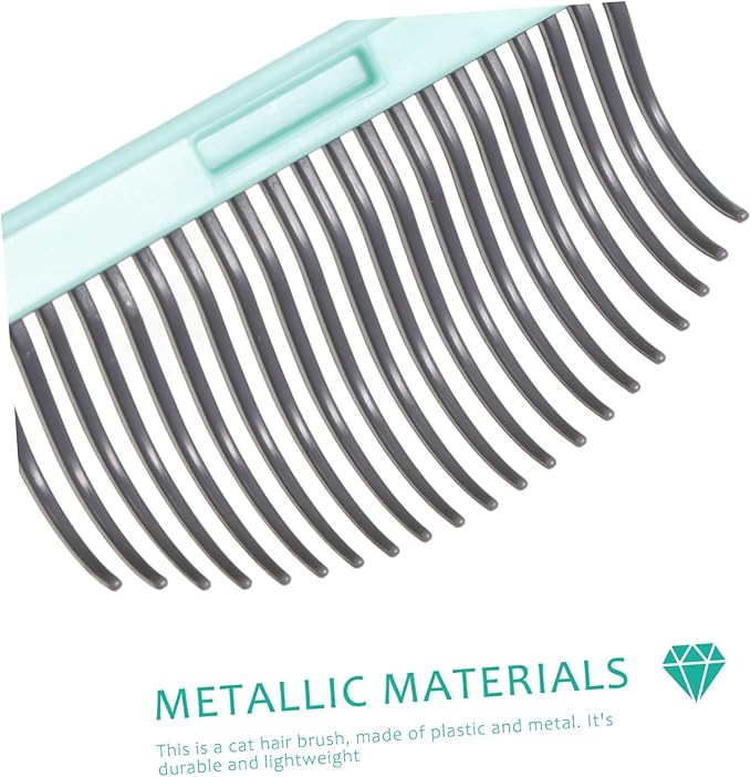 balacoo Cat Grooming Comb for Hair Removal and Cleaning Massage Tool for Loose Fur and Tangles Portable Design Mint Green for Daily Pet Grooming