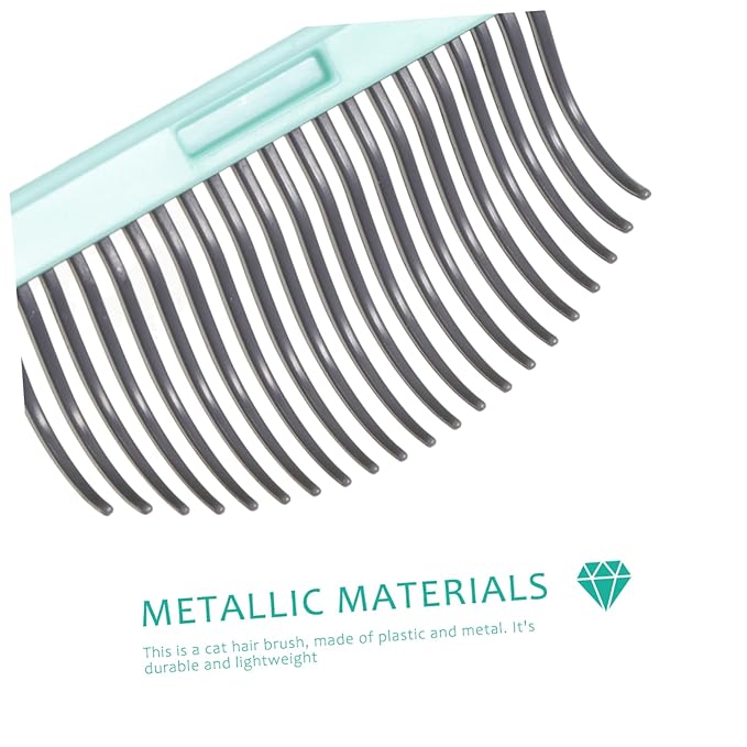 Cat Grooming Comb Portable Pet Hair Removal Brush for Shedding Massage Lightweight Cat Hair Tool Eliminates Tangles Loose Fur Durable Comfortable Design