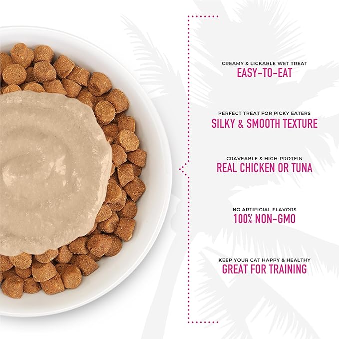 Tiki Cat Stix Mousse Treats, Single Serve Indulgent Lickable Treat or Dry Food Topper, Variety Pack, 0.5 oz. Servings (20 Count)