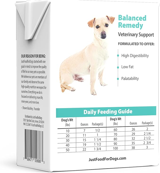 JustFoodForDogs Pantry Fresh Wet Dog Food, Complete Meal or Dog Food Topper, for Sensitive Stomachs, Balanced Remedy Human Grade Dog Food Recipe - 12.5 oz (Pack of 12)