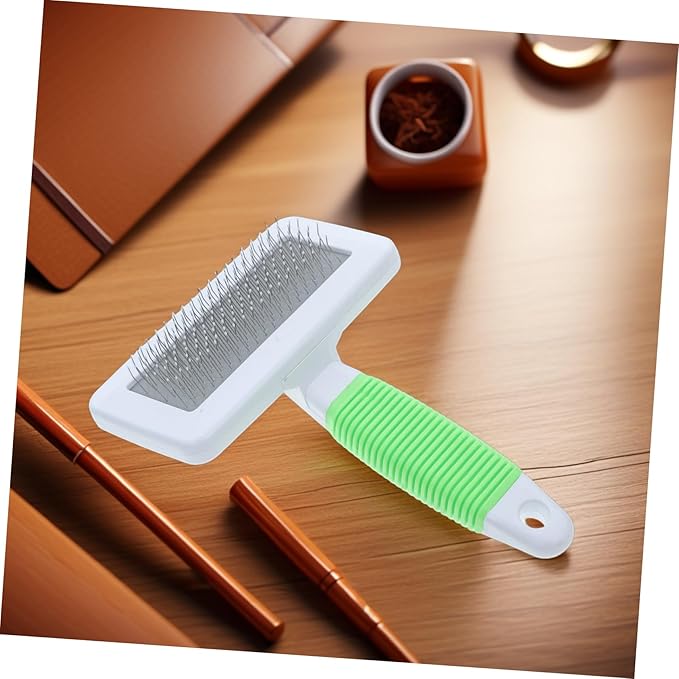 1 Set Pet Grooming Brush Ergonomic Dog and Cat Shedding Comb with Wide Plate for Dematting and Care Soft Handle for Comfortable Grooming for Cats and