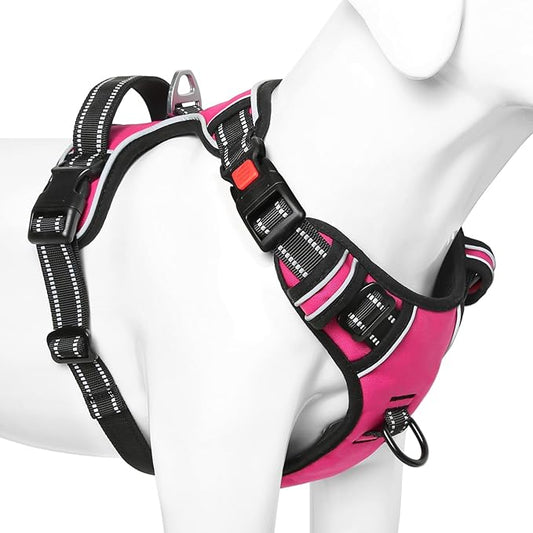 Timos No Pull Dog Harness, No Choke Front Lead Dog Reflective Harness, Adjustable Soft Padded Pet Vest with Easy Control Handle for Small Medium Large Dogs, X-Large (Pack of 1)
