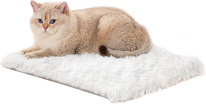 Cat Bed Pad for Indoor Cats, 19.3*17.7*1.57 inch Soft Small Pet Bed, Double Sided Washable Cat Bed Dog Bed, Self Heating Pet Pad, Indoor Breathable Pet Mat for Small, Medium, Large Cats Puppy