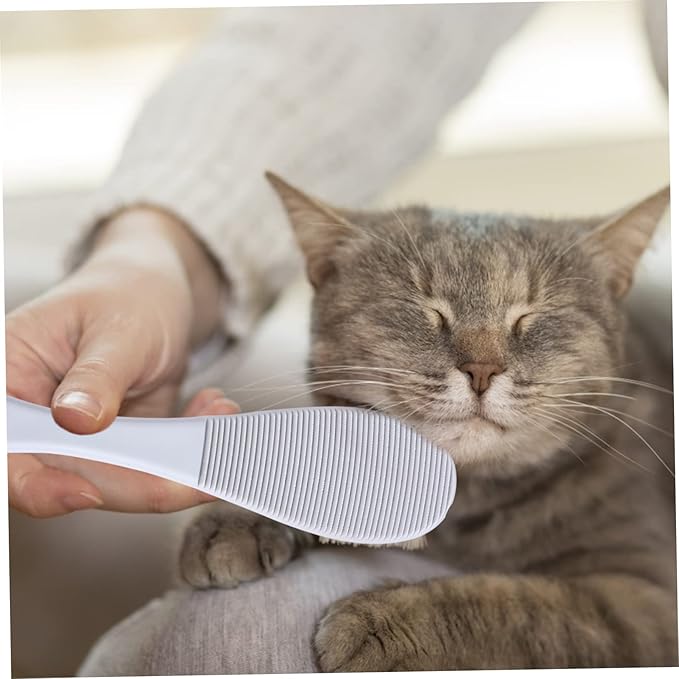 BESPORTBLE Tongue Comb for Cats 2pcs Cat Grooming Comb Lightweight for Chin Neck Back Ribs