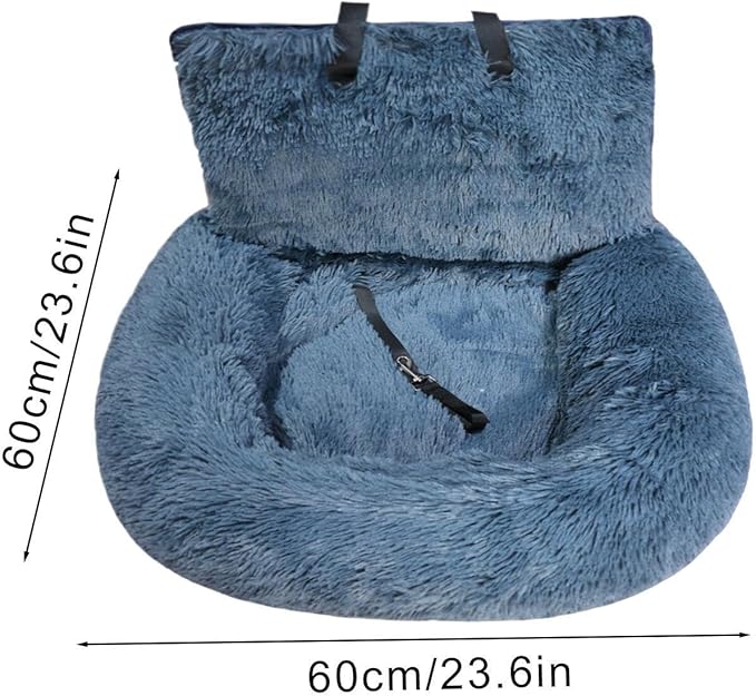 Small Dog Car Seat - Large Cat Car Seat Travel Cushion | Washable Cushion Comfortable Travel Bed for Vehicle Truck Camping Adventures Vet Visit Daily Commuting Traveling
