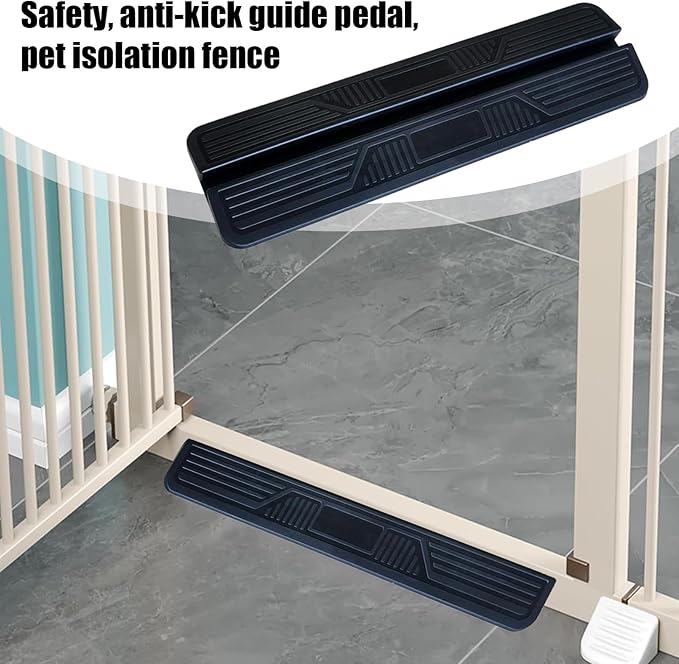 Pedal Style Door Replacement Part - Safety Gate Fixator Support Feet | Canine Feline Barrier Fence Stairway Guarding Pet Supplies Home Protection Component
