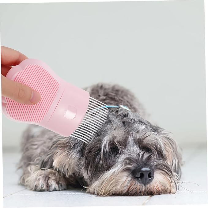 Mikikit Cat Grooming Comb Pet Deshedding Brush Massaging Tool for Cats and Dogs