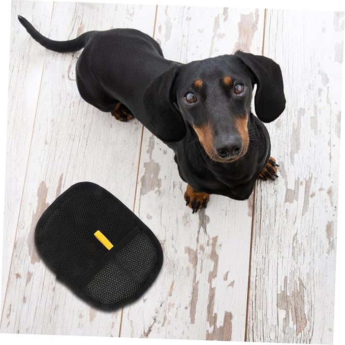 POPETPOP 2pcs Pet Hair Removal Gloves Double-Sided Brush Mitts for Dog Cat Grooming Hair Remover Tool Adhesion Tech Large for Thorough Cleaning