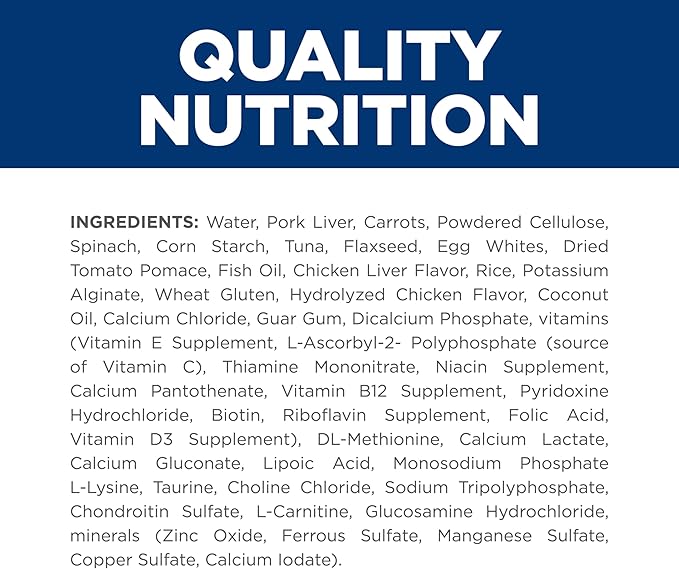 Hill's Prescription Diet Metabolic + Mobility, Weight + j/d Joint Care Vegetable & Tuna Stew Wet Dog Food, Veterinary Diet, 12.5 oz. Cans, 12-Pack