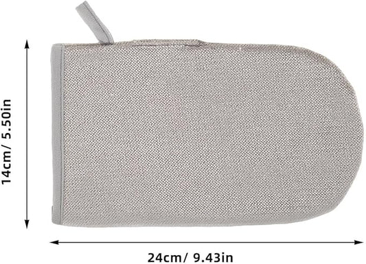 2Pcs Pet Hair Remover Gloves Double-Sided Electrostatic Grooming Mitts for Cats and Dogs Reusable Pet Hair Cleaning Tool for Furniture and Curtains