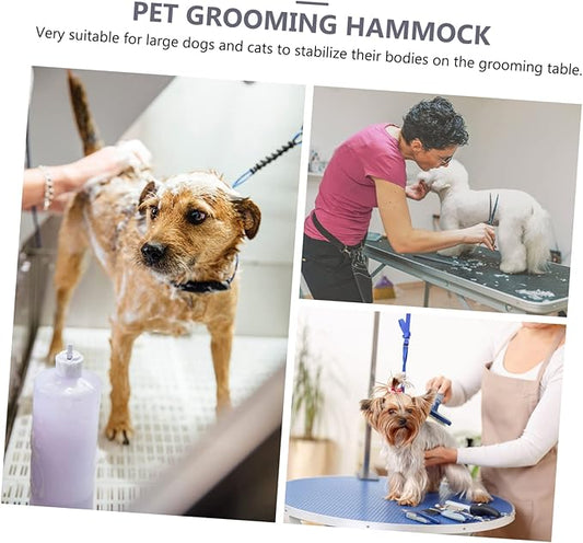 Mikikit PET Grooming Hammock for Dogs and Cats Waterproof PET Nail Clip Bag Adjustable Grooming Hammock Cloth and Trimming Support