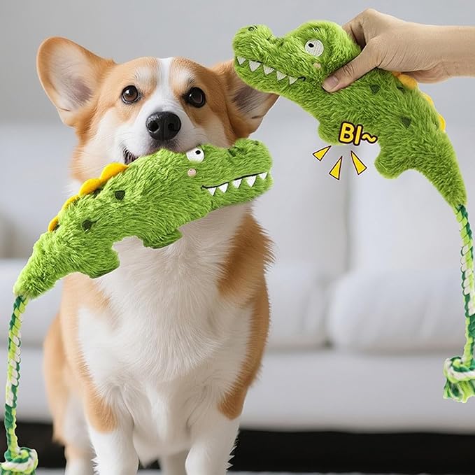 Lovely Plush Squeak Stuffed Toy Interactively Plush Bites Teeth Grinding Puppies Training Supply Pet Dog Chew Squeak