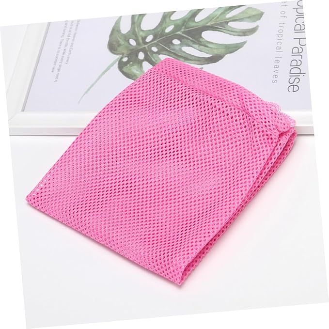 Mikikit Multi Function Cat Grooming Bag Breathable Mesh Bag for Bathing Nail Trimming Feeding Pink for Cats Kittens Easy Control with Pull Rope Design