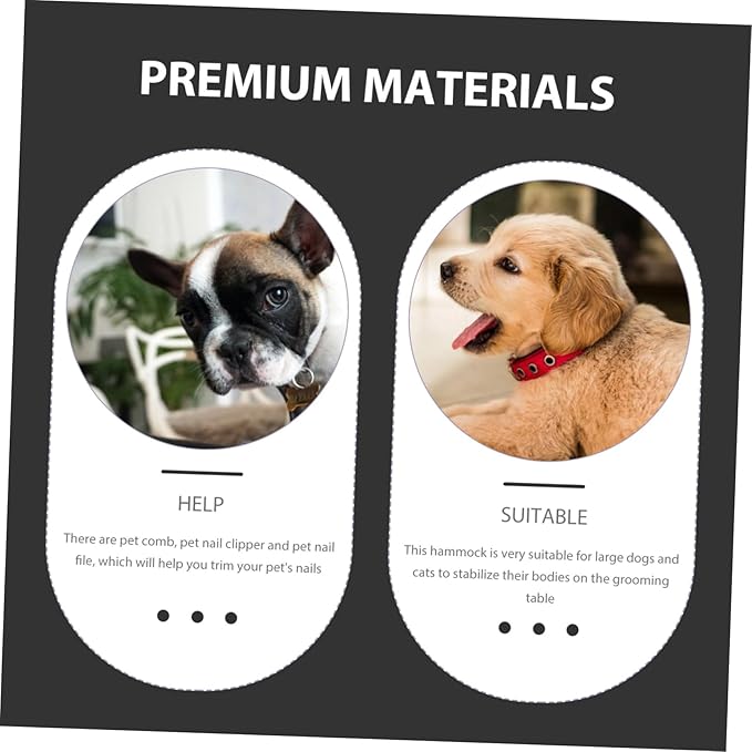 1set Pet Grooming Hammock for Cats and Dogs Convenient Grooming Tool Accessories Design for Easy Use for