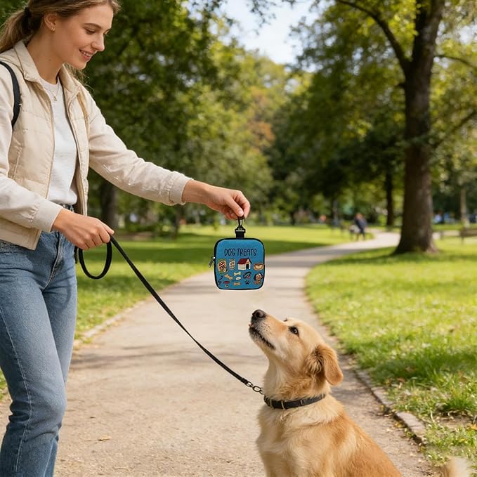 Pet Treat Pouch - Portable Storage Pet Supplies,Dog Treat Waist Pouches for Training - for Walking Outdoor Camping Travel Vacation Hiking Adventure