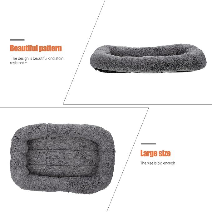 PRETYZOOM Waterproof Anti-Slip Pet Mat Thickened Grey Small Dog Bed Cushion Warm Floor Sleeping Pad for Puppies and Cats Home Pet Supply