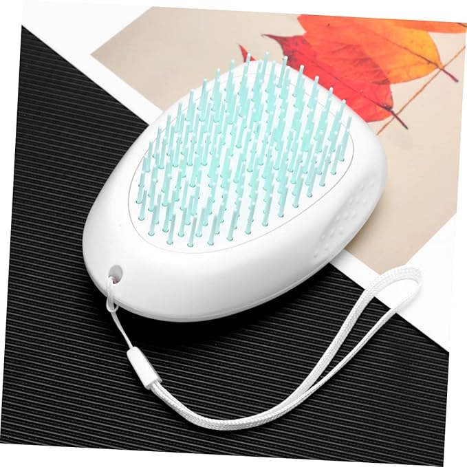 Pet Grooming Tool Hair Removal Comb for Dogs and Cats Comfortable Grip Hanging Lanyard for De-shedding and Cleaning Practical and Reusable Grooming Brush