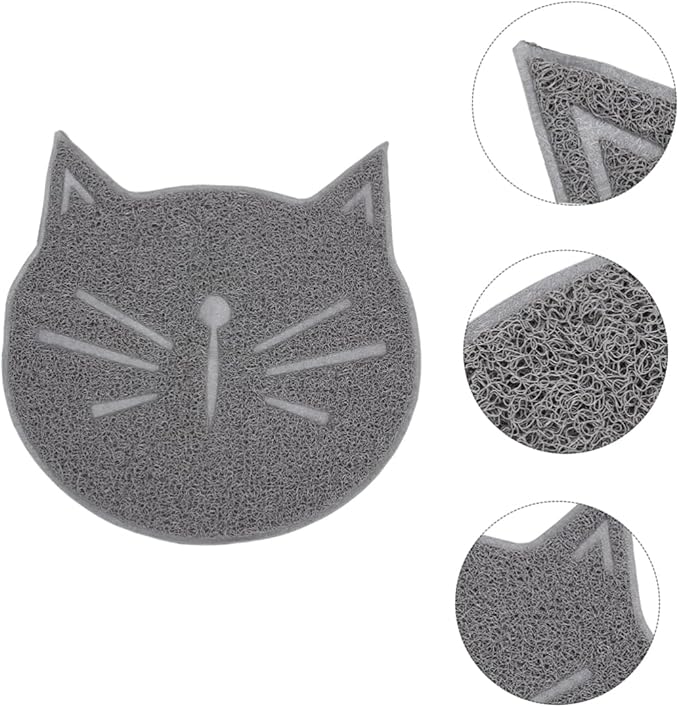 DOITOOL 2 Pcs Cat Litter Mat Cat Beds Dog Pads Scatter Control Carpet Claw Grinding Mat Variety Grip Pad