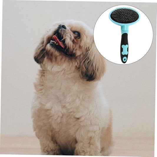 Cat Hairbrush Pet Supplies Cat Brush for Grooming Comfortable Handle Round Smooth Tips
