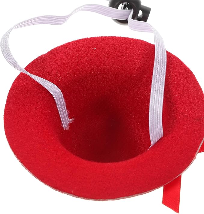 Party Pet Headdress Set 2pcs Red Hat with Red-Green Knitted Scarf 30cm Xmas Pet Supplies Dog Hat and Scarf Christmas Decoration for Dogs and Cats
