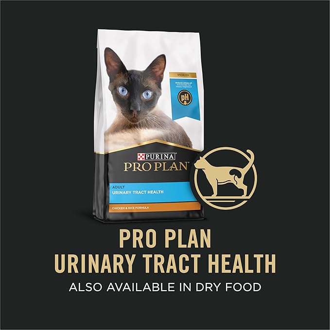 Purina Pro Plan Urinary Cat Food Wet Variety Pack Urinary Tract Health Chicken, Beef and Chicken, and Turkey and Giblets - (Pack of 48) 3 Oz. Cans