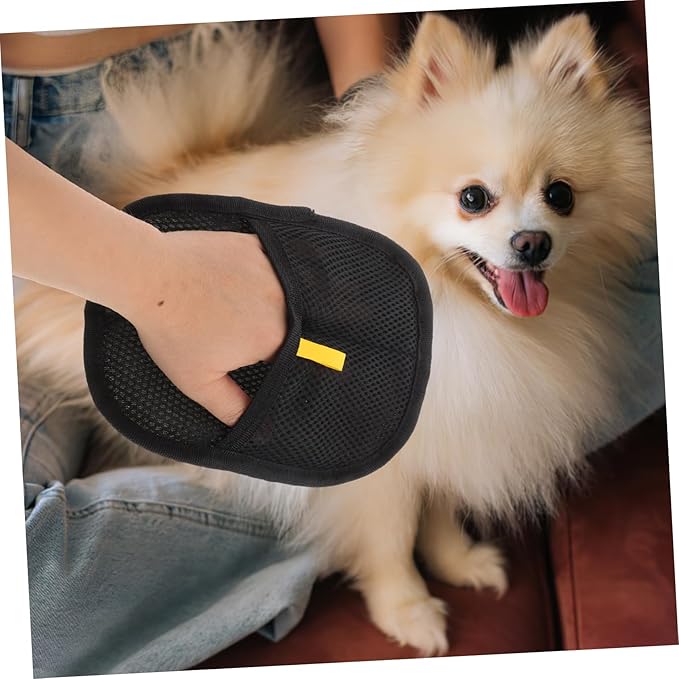 GANAZONO 2pcs Pet Hair Removal Glove Double-Sided Grooming Mitt for Dog Cat Efficient Hair Remover Brush Adhesion Tech Large Cat Grooming Gloves for Dogs