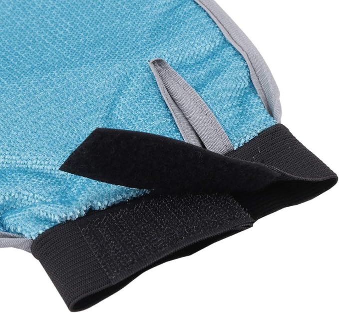 Pet Dog Cat Shower Grooming Bathing Massage Glove Brush Comb Blue Gray (id: 14a 59a b60 02f a8d