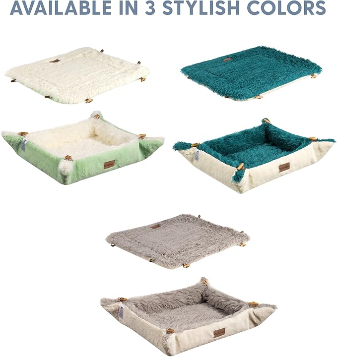 The Cat Ladies Self Warming Heated Cat Bed - Heated Outdoor Kitten Bed - Non Electric Heating Pad - for Indoor and Outdoor Cats - Reversible Comfortable Design – Coffee Brown