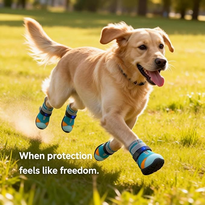 Luminous Shoes for Cats - Breathable Non-Slip Pet Supplies, Bright Boots with Lights for Cats - for Training and Safety on Night Walks on Hot Asphalt