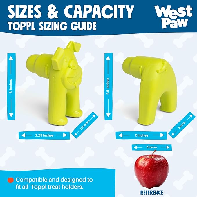 WEST PAW Toppl Stopper Insert Accessory for Toppl Dog Treat Toy – Keeps Toy Steady and Upright for Filling and Freezing, Mess-Free Treat Prep, Dishwasher Safe, Made in USA - Ruby/Bubblegum