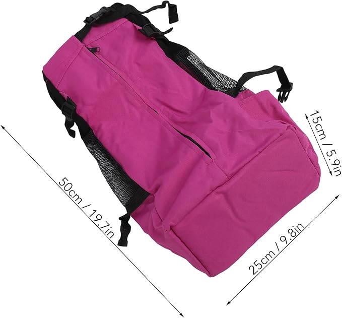 Drfeify Pet Carrier Backpack Ventilated Mesh Comfortable Front Back for Outdoor Traveling Cat Dog Supplies (Purple)