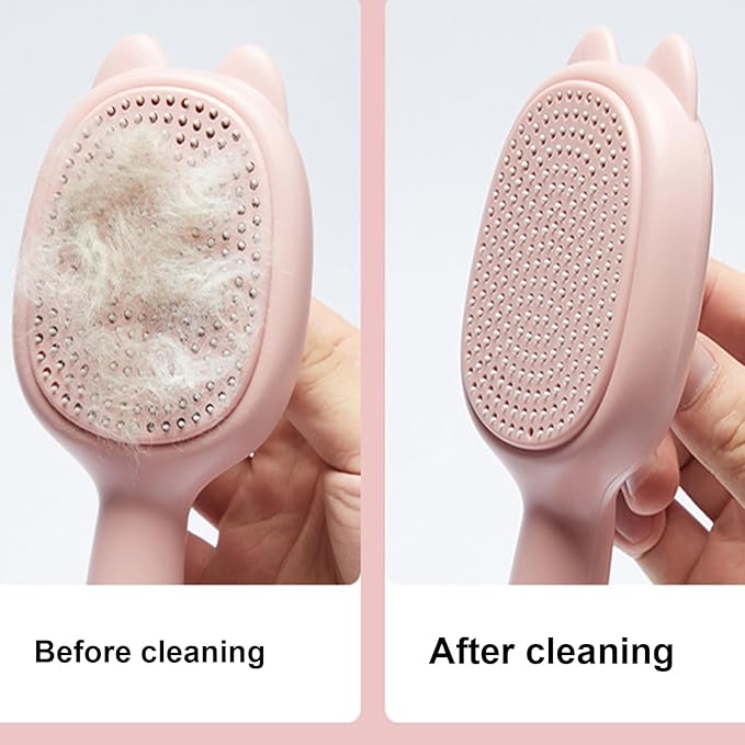 Cat Grooming Brush | Gentle Cleaning Massage Tool - Pet Comb Massage Bath Brush - for Bathing Indoor Washing Wet Outdoors Kitten Puppy Dog