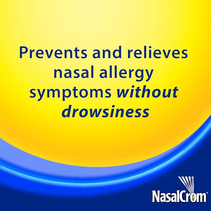 NasalCrom Nasal Spray Allergy Symptom Controller | 200 Sprays | .88 FL OZ,(Pack of 4)