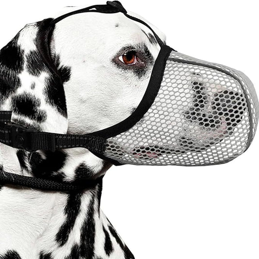 Dog Muzzle,Reflective Adjustable Pet Supplies - Anti-Bite Soft Muzzle for Dogs | for Small Medium Large Puppy Stop Scavenging Grooming Barking Vet Visit