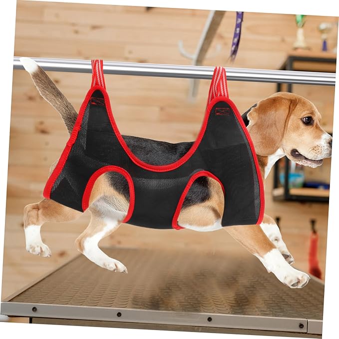 Kisangel 1Set Pet Cat Grooming Hammock with Nail Clipper Comb and File for Small to Medium Dogs and Cats Stabilizing Grooming Sling for Easy Nail Trimming and Body Support