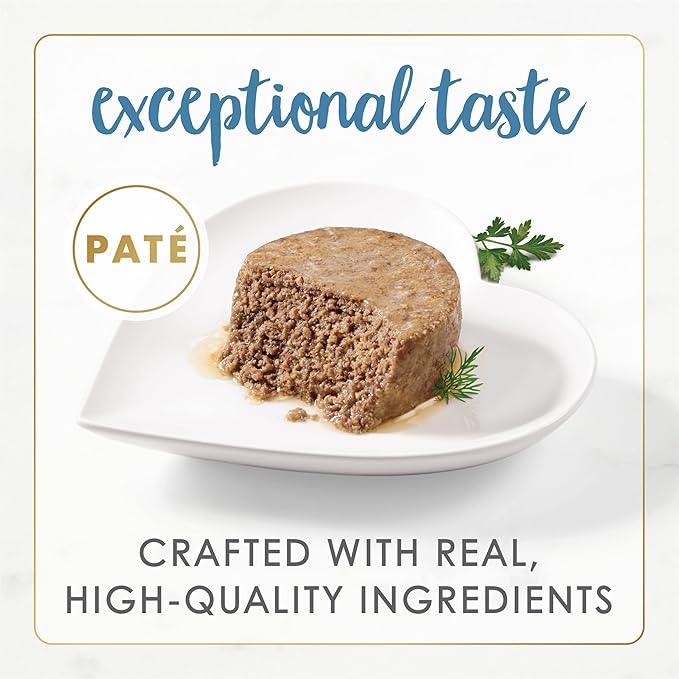 Purina Fancy Feast Grain Free Wet Cat Food Pate Gourmet Naturals Trout and Tuna Recipe - (Pack of 12) 3 oz. Cans