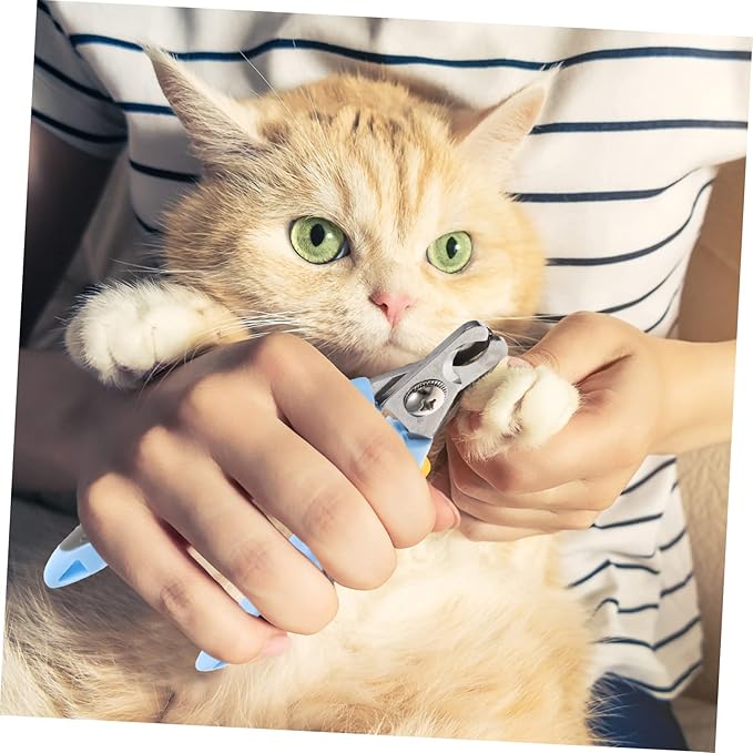 Garneck Convenient Cat Clipper Professional Pet Nail Trimmer Ergonomic Design for Safe Easy Clipping Portable Cat Grooming Tool