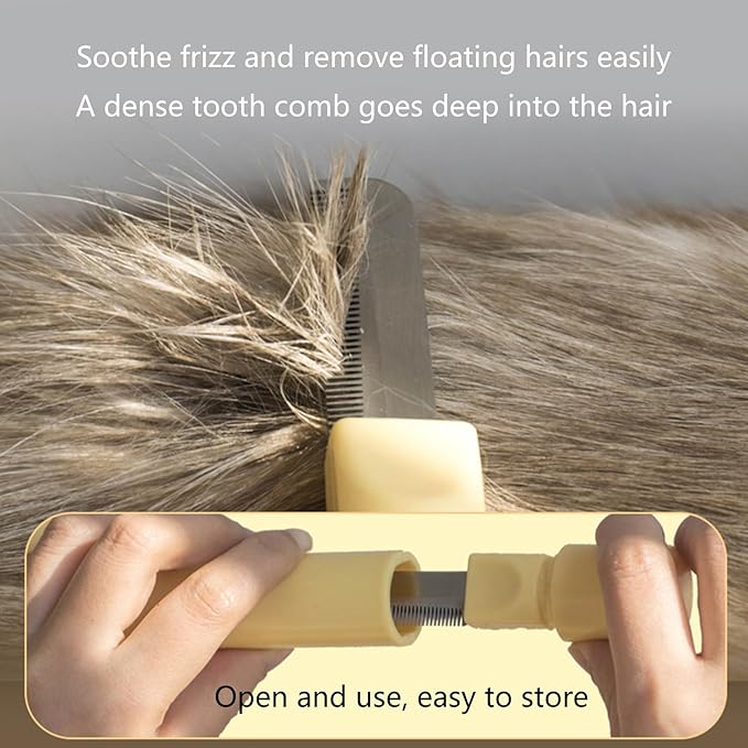 Cats Grooming Deshedding Comb for Cats Remove Loose Hair Cats Massaging Comb Dematting Supply