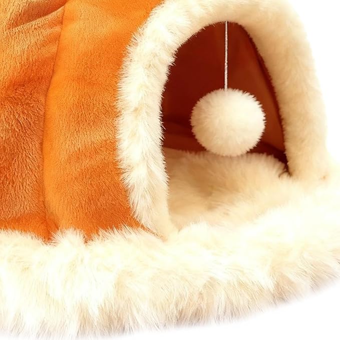 Washable Dog Bed, Soft Cat Shelter, Breathable Puppy Beds for Winter Comfort, Kitten Bed with Comfortable Padded Build, Pets Supplies Pet Shelter, Cat Cave for Small Animals Use